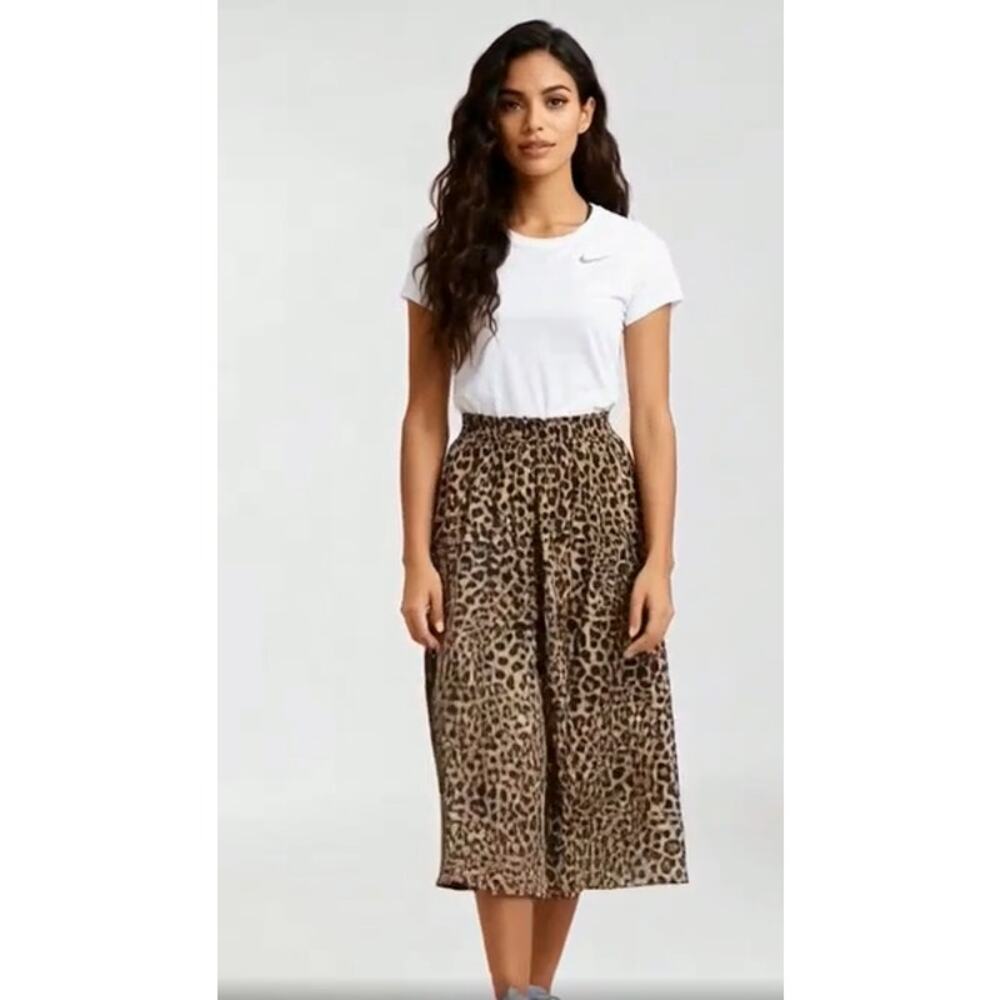 Leopard-Patterned Maxi Skirt